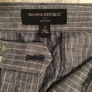 Banana Republic Linen Pinstripe Pants